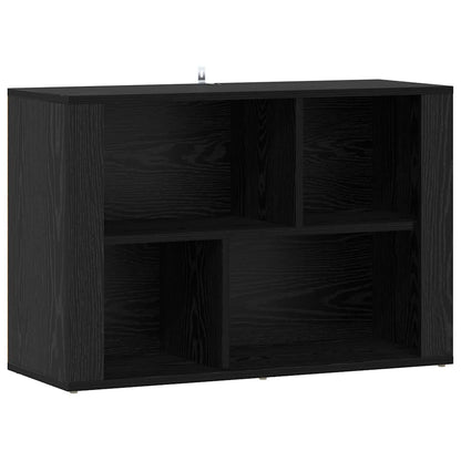 Credenza Rovere Nero 80 x 30 x 53 cm Legno multistrato
