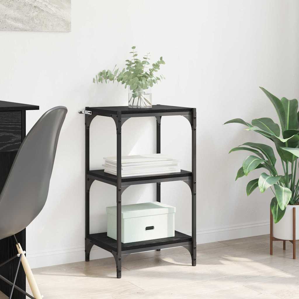 Armadio per Libri Rovere nero 40 x 33 x 70,5 cm