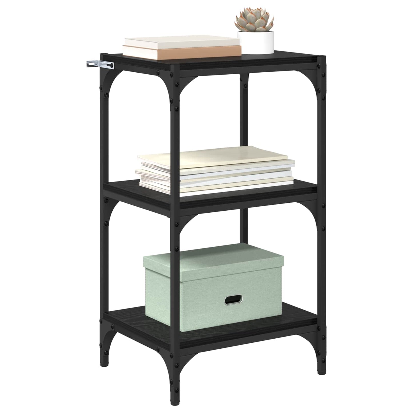 Armadio per Libri Rovere nero 40 x 33 x 70,5 cm | homemem39