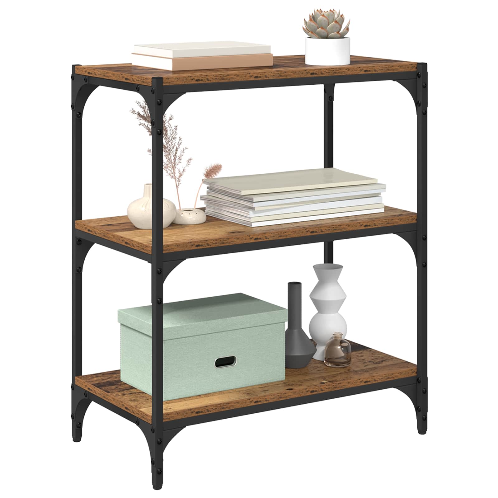 Armadio per Libri Legno vecchio 60 x 33 x 70,5 cm | homemem39