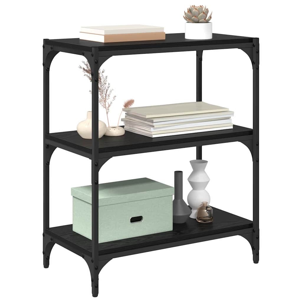 Armadio per Libri Rovere nero 60 x 33 x 70,5 cm