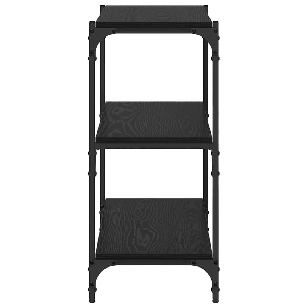 Armadio per Libri Rovere nero 60 x 33 x 70,5 cm