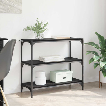 Armadio per Libri Rovere Nero 80 x 33 x 70,5 cm | homemem39