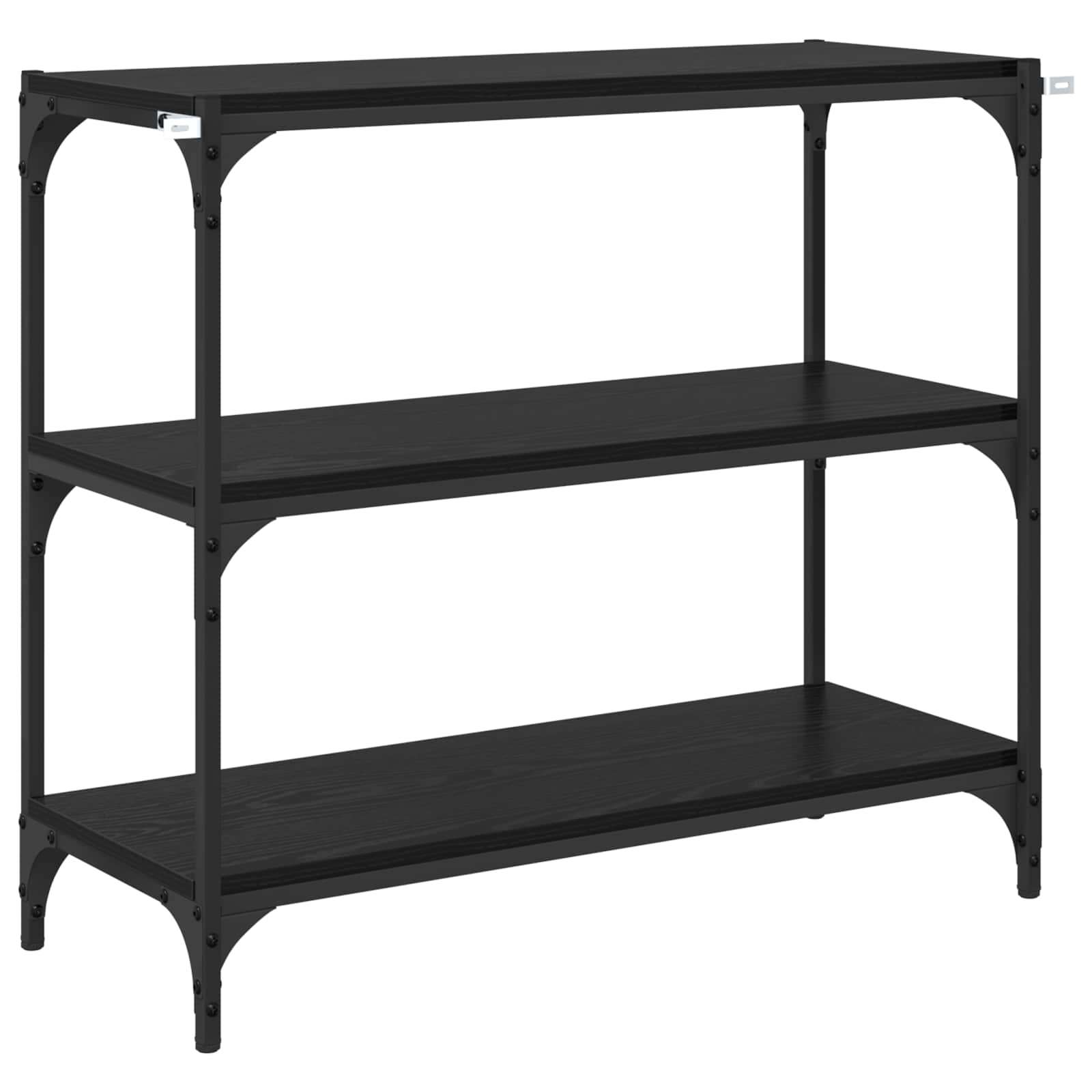 Armadio per Libri Rovere Nero 80 x 33 x 70,5 cm | homemem39