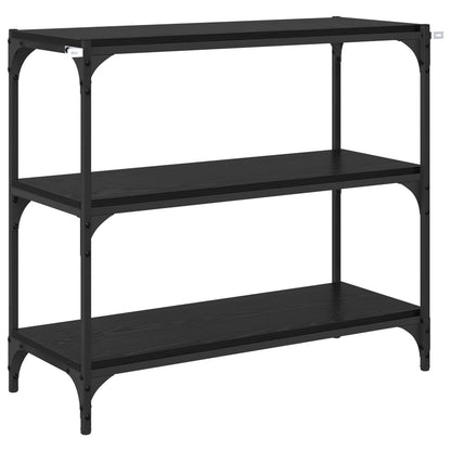 Armadio per Libri Rovere Nero 80 x 33 x 70,5 cm | homemem39