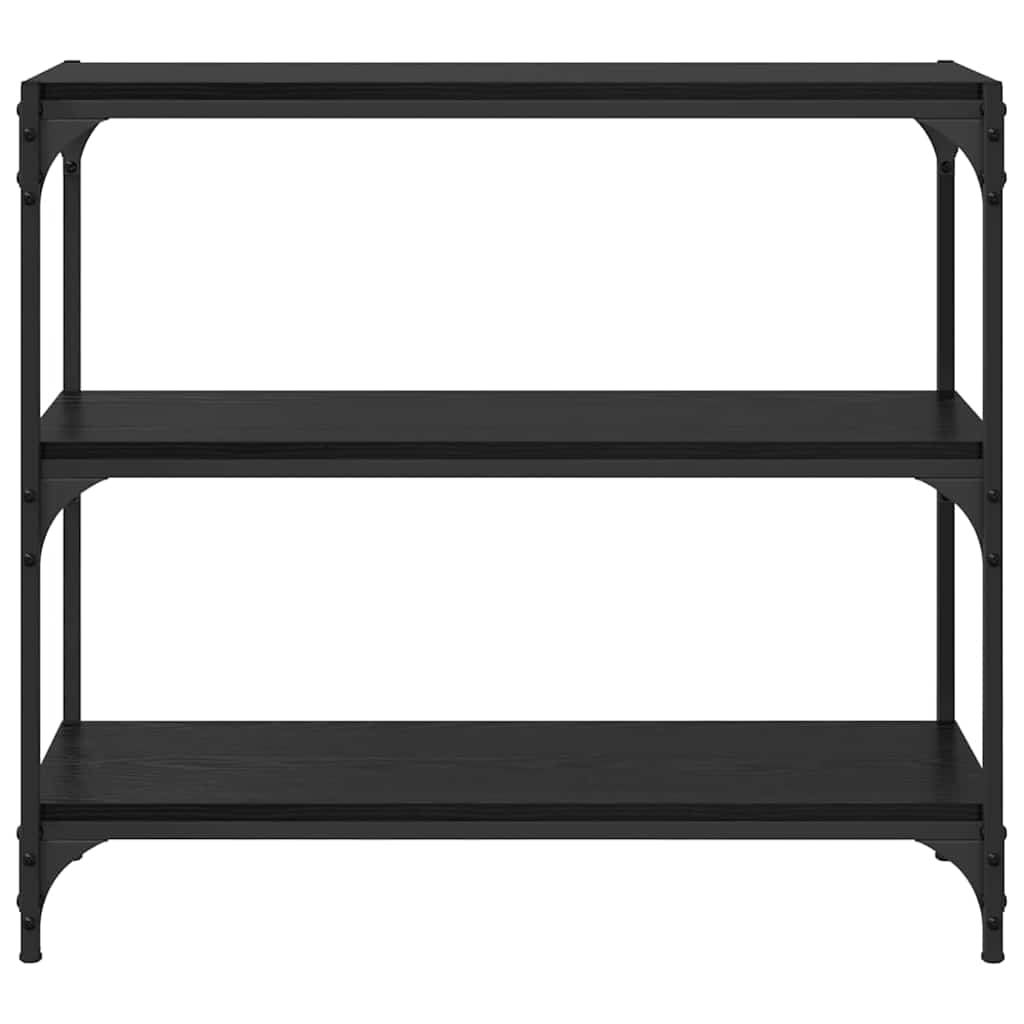 Armadio per Libri Rovere Nero 80 x 33 x 70,5 cm