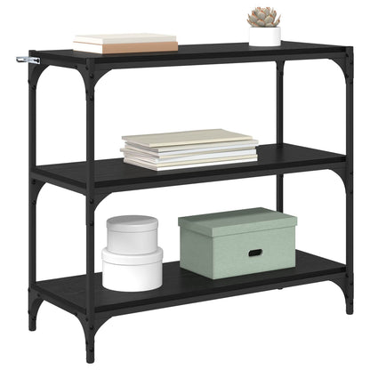 Armadio per Libri Rovere Nero 80 x 33 x 70,5 cm | homemem39