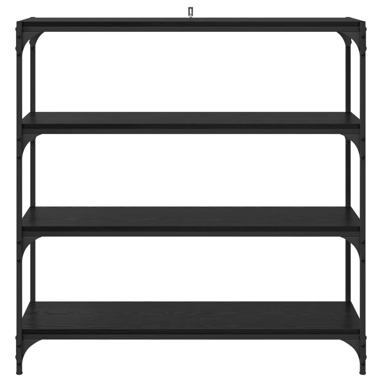 Armadio per Libri Rovere Nero 100 x 33 x 100 cm | homemem39