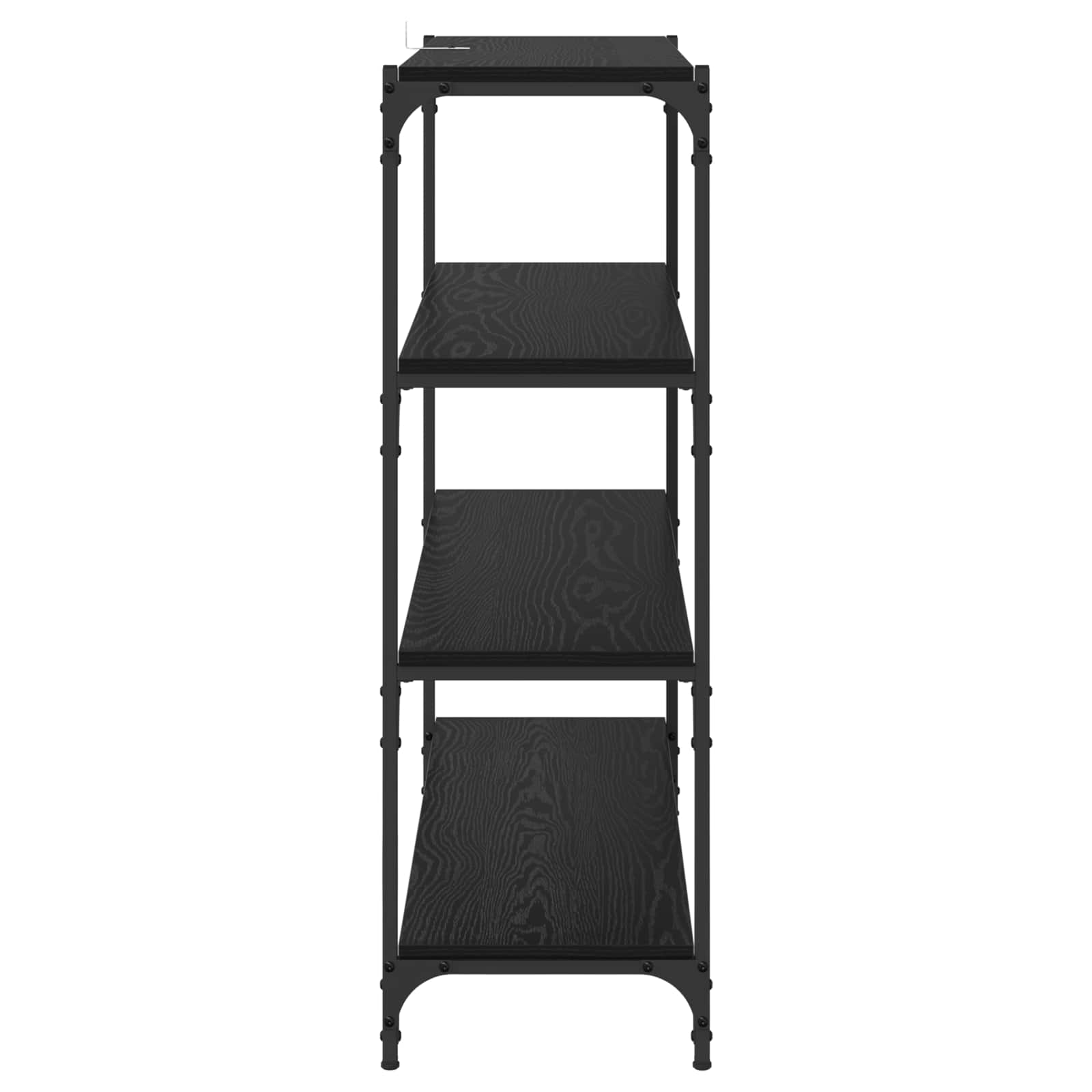 Armadio per Libri Rovere Nero 100 x 33 x 100 cm | homemem39