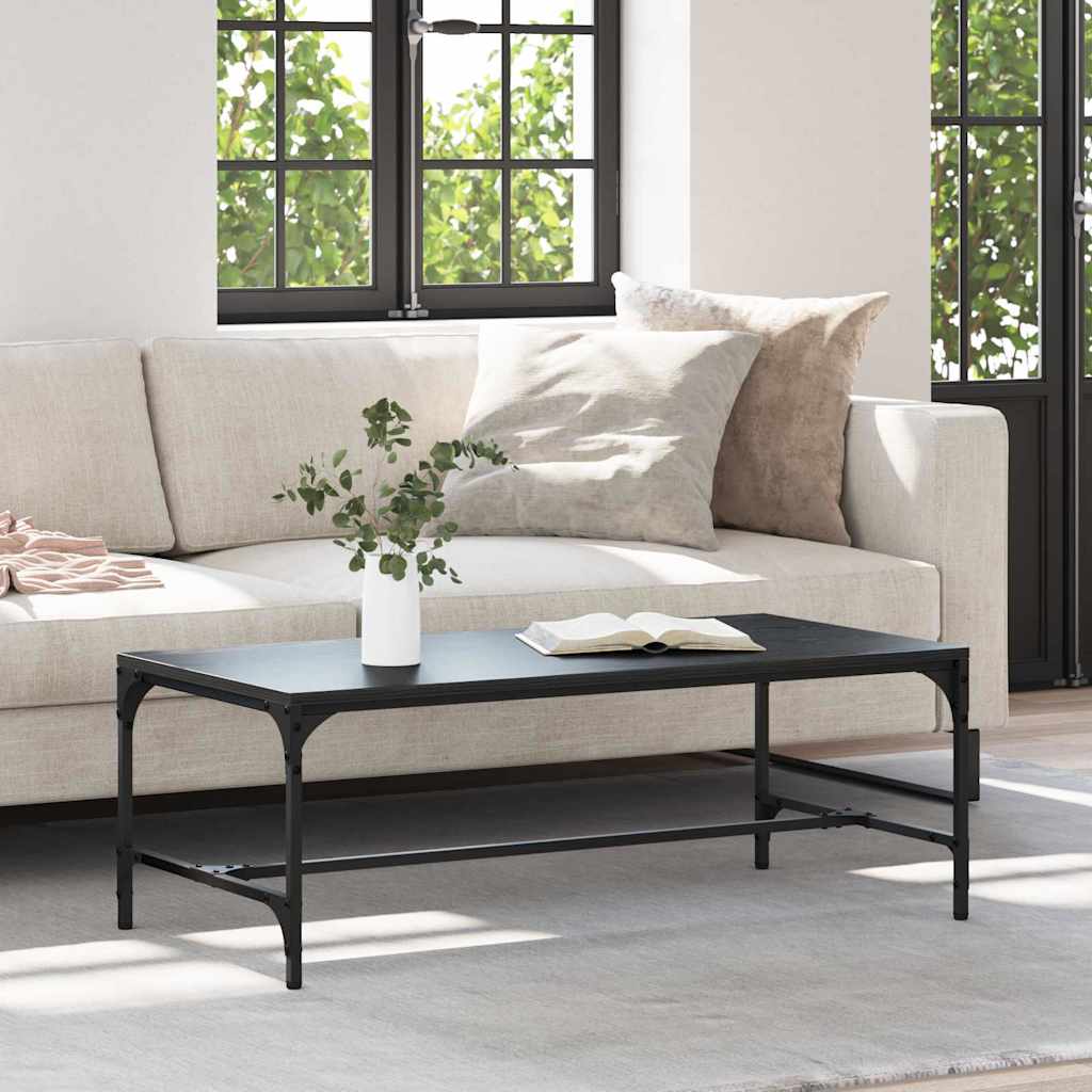 Tavolino da salotto Rovere Nero 100 x 50 x 35 cm