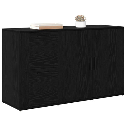 con cassetto Rovere nero 100 x 33 x 59.5 cm Legno multistrato