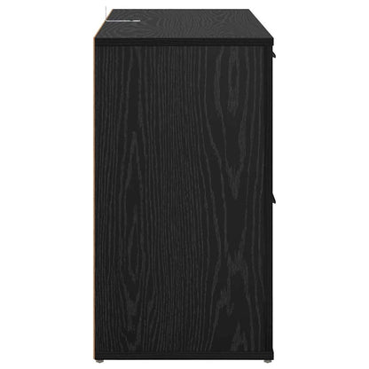 con cassetto Rovere nero 100 x 33 x 59.5 cm Legno multistrato