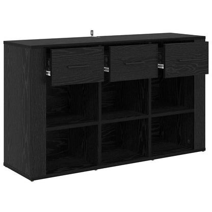 Credenza Rovere Nero 100 x 30 x 59,5 cm Legno multistrato
