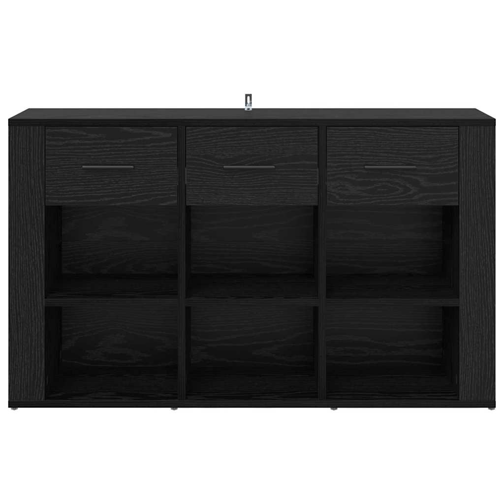 Credenza Rovere Nero 100 x 30 x 59,5 cm Legno multistrato