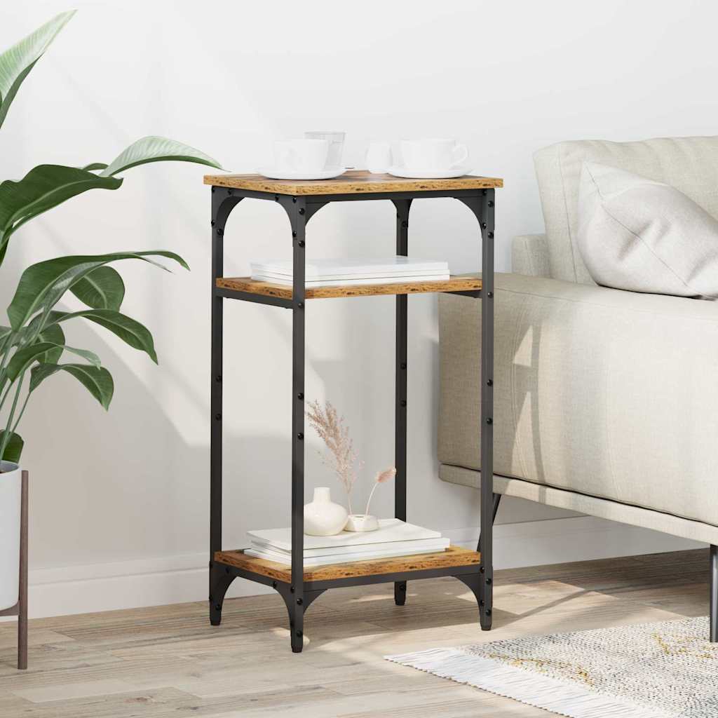 Tavolo laterale Legno vecchio 40 x 30 x 75 cm Legno multistrato