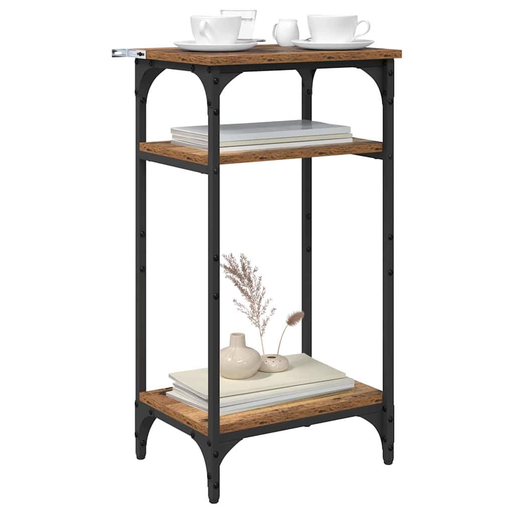 Tavolo laterale Legno vecchio 40 x 30 x 75 cm Legno multistrato