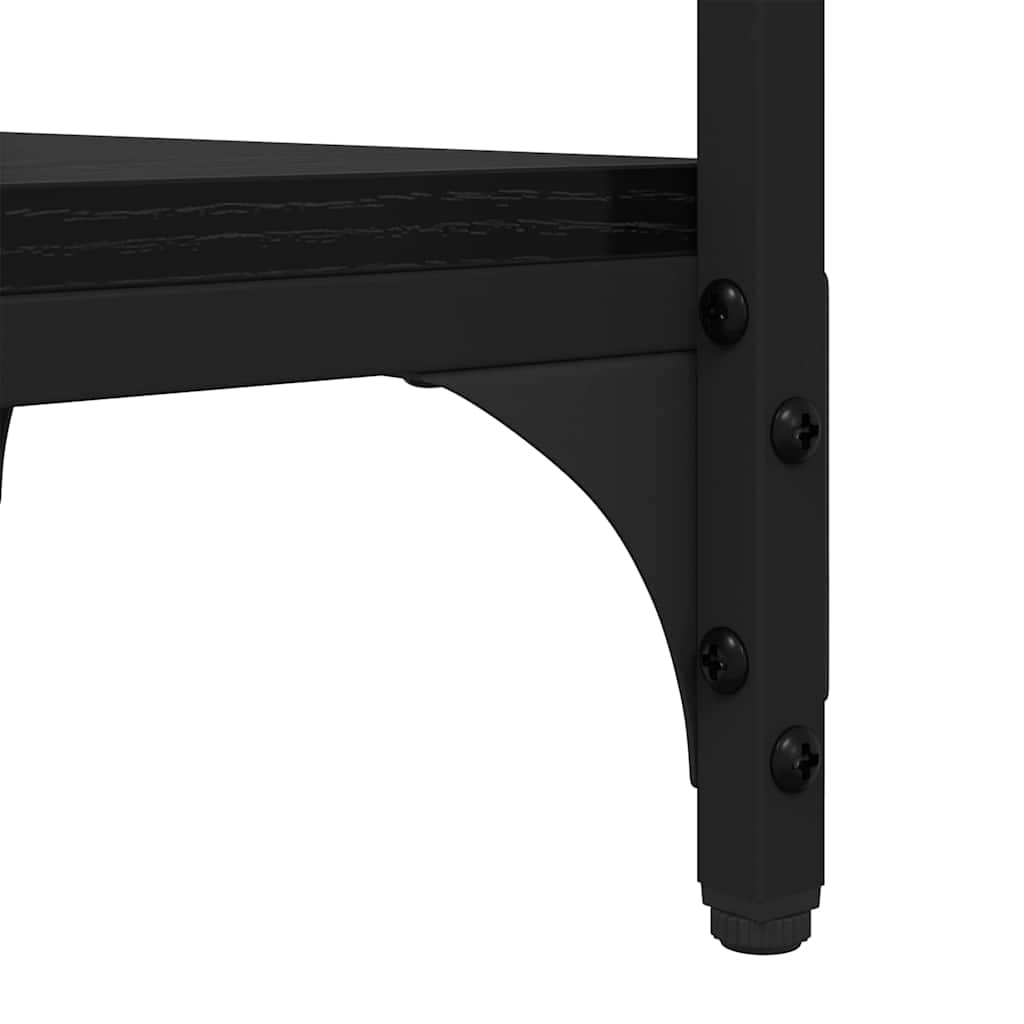 Tavolo laterale Rovere Nero 40 x 30 x 75 cm Legno multistrato