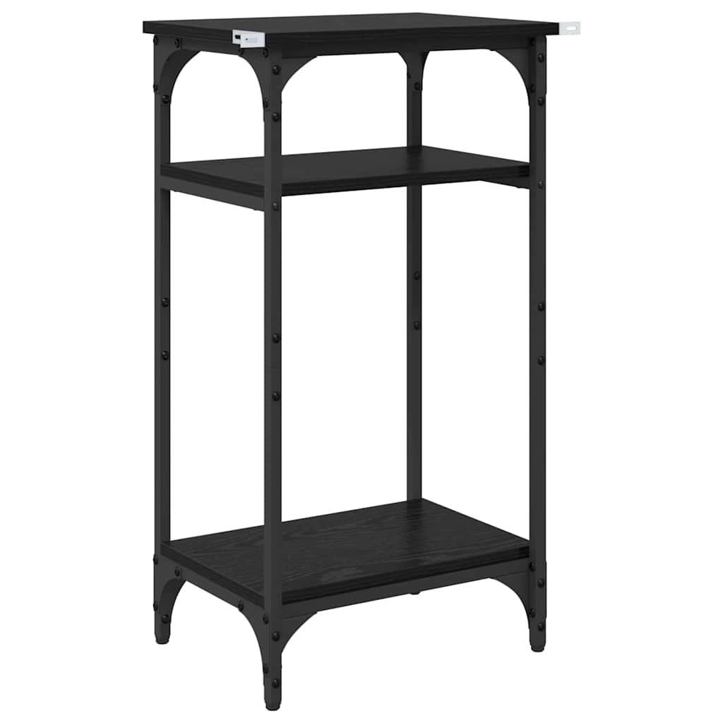 Tavolo laterale Rovere Nero 40 x 30 x 75 cm Legno multistrato