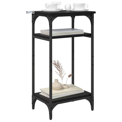 Tavolo laterale Rovere Nero 40 x 30 x 75 cm Legno multistrato