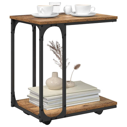 Tavolo laterale con lo scaffale Legno vecchio 50 x 35 x 55.5 cm