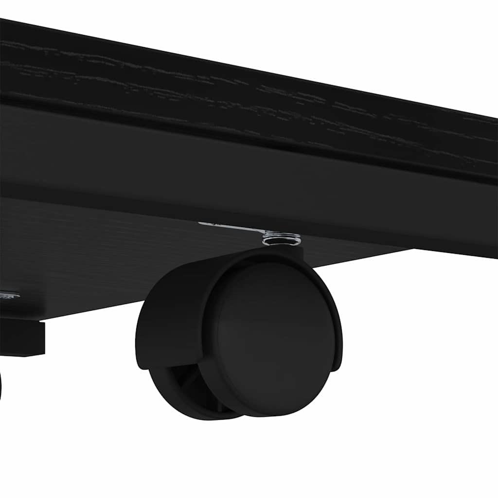 Tavolo laterale Rovere Nero 50 x 35 x 55.5 cm Legno multistrato