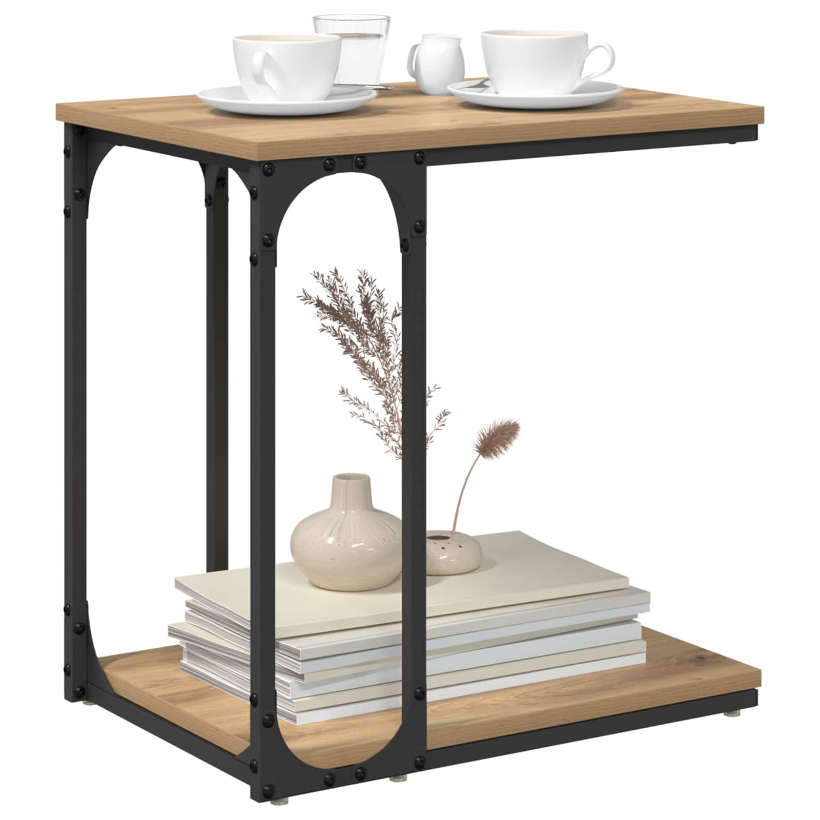 Tavolo laterale Rovere artigianale 50 x 35 x 52 cm | homemem39
