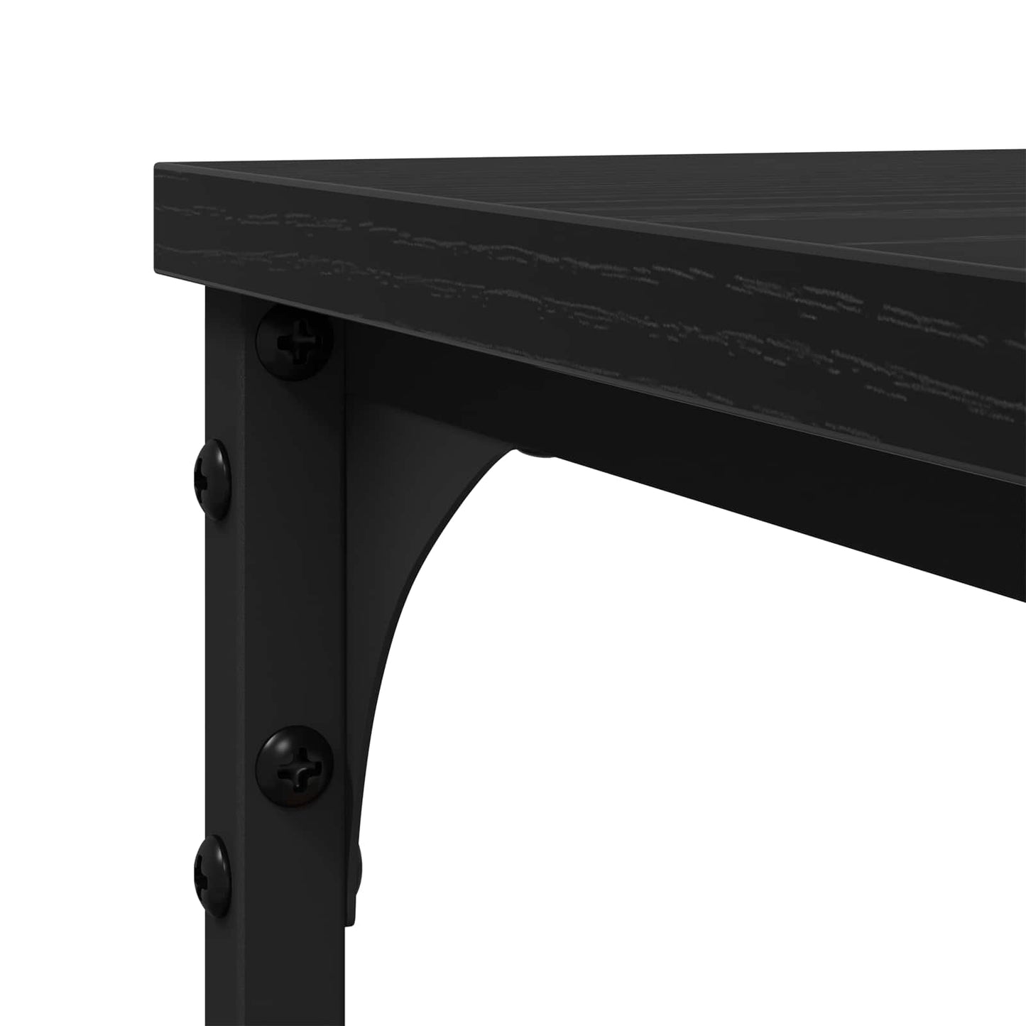 Tavolo laterale Rovere Nero 50 x 35 x 52 cm Legno multistrato | homemem39