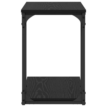 Tavolo laterale Rovere Nero 50 x 35 x 52 cm Legno multistrato | homemem39