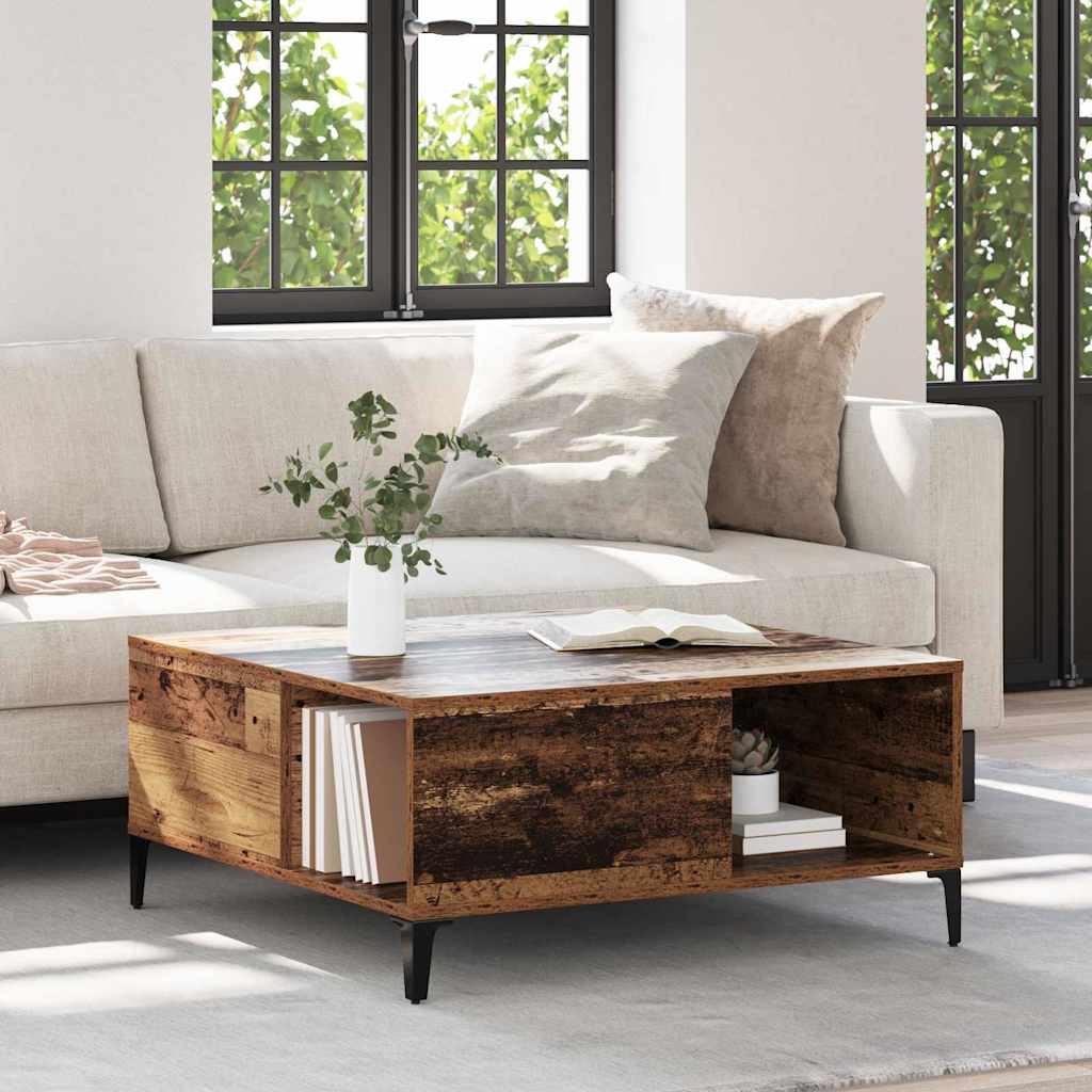 Tavolino da salotto Legno vecchio 80 x 80 x 36,5 cm | homemem39