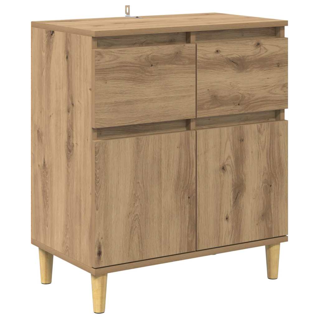 Credenza Rovere artigianale 60 x 35 x 70 cm Legno multistrato