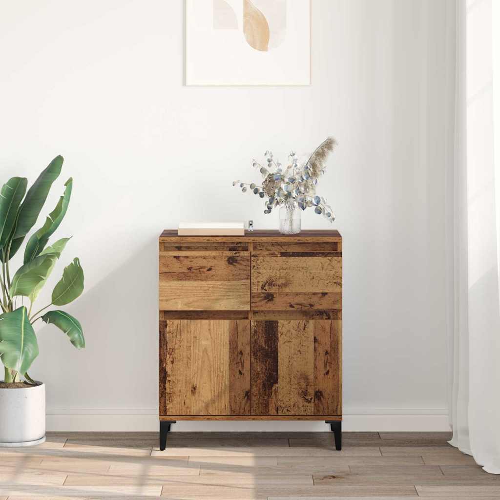 Credenza con cassetto Legno vecchio 60 x 35 x 70 cm