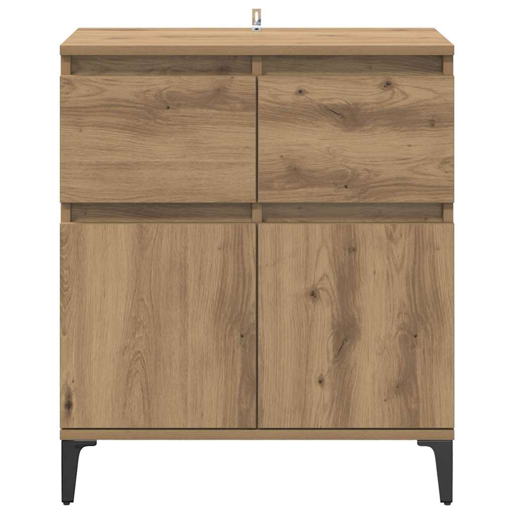 Credenza con cassetto Rovere artigianale 60 x 35 x 70 cm