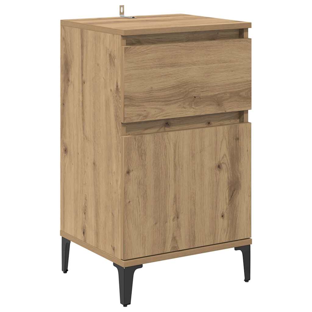 Armadio da Notte Rovere artigianale 40 x 35 x 70 cm | homemem39