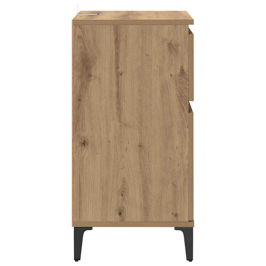 Armadio da Notte Rovere artigianale 40 x 35 x 70 cm | homemem39