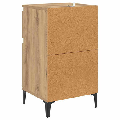 Armadio da Notte 2 pcs Rovere artigianale 40 x 35 x 70 cm | homemem39