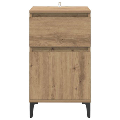 Armadio da Notte 2 pcs Rovere artigianale 40 x 35 x 70 cm | homemem39