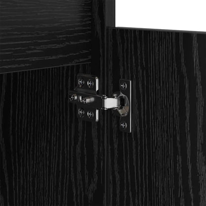 Armadio da Notte Rovere Nero 40 x 35 x 70 cm Legno multistrato | homemem39