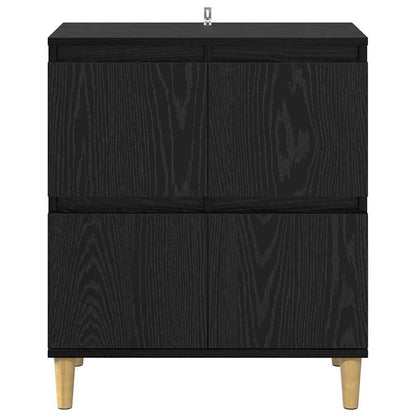 Credenza Rovere Nero 60 x 35 x 70 cm Legno multistrato