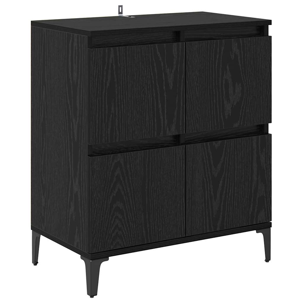 Credenza Rovere Nero 60 x 35 x 70 cm