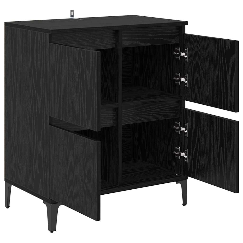 Credenza Rovere Nero 60 x 35 x 70 cm