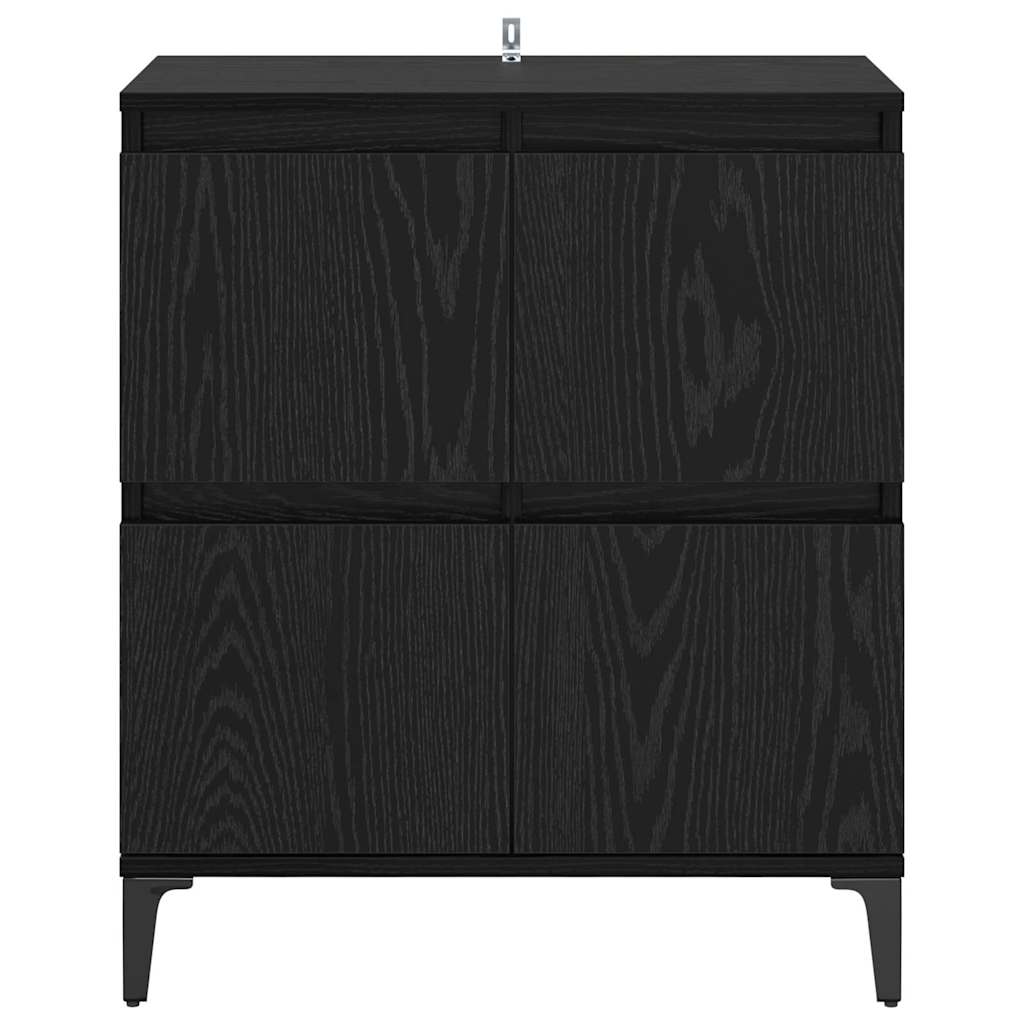 Credenza Rovere Nero 60 x 35 x 70 cm