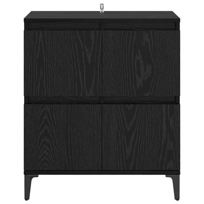 Credenza Rovere Nero 60 x 35 x 70 cm