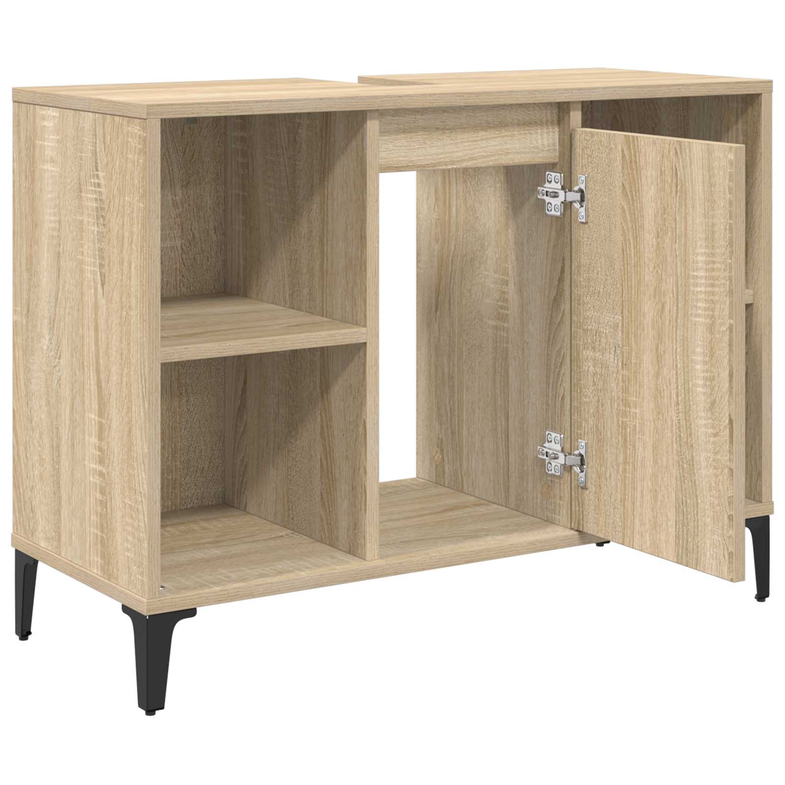 Armadio sottolavello con porta Rovere Sonoma 80 x 33 x 60 cm | homemem39