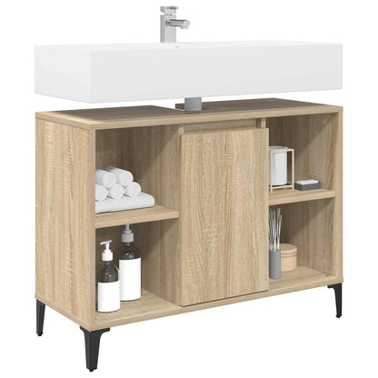 Armadio sottolavello con porta Rovere Sonoma 80 x 33 x 60 cm | homemem39
