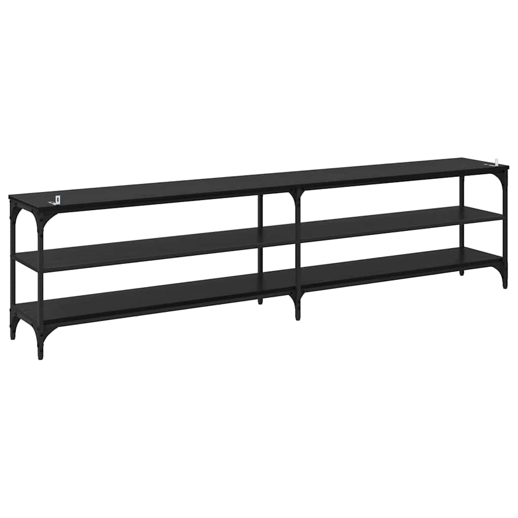 Mobile TV Rovere Nero 200 x 30 x 50 cm