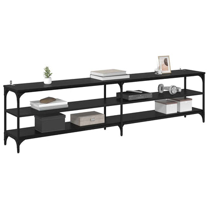 Mobile TV Rovere Nero 200 x 30 x 50 cm