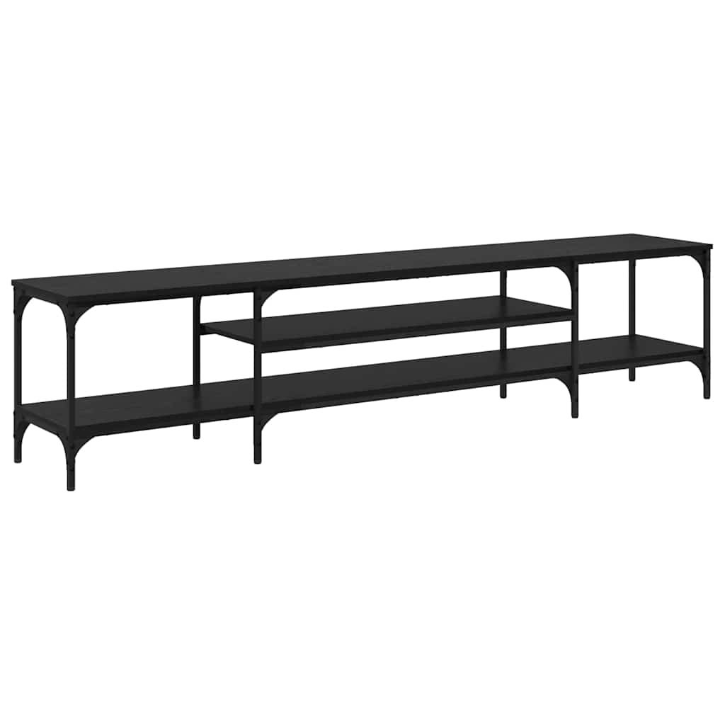 Mobile TV Rovere Nero 201 x 35 x 45 cm