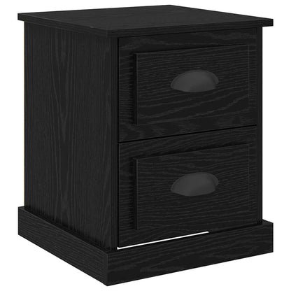 Armadio da Notte 2 pcs Rovere nero 39 x 39 x 47.5 cm
