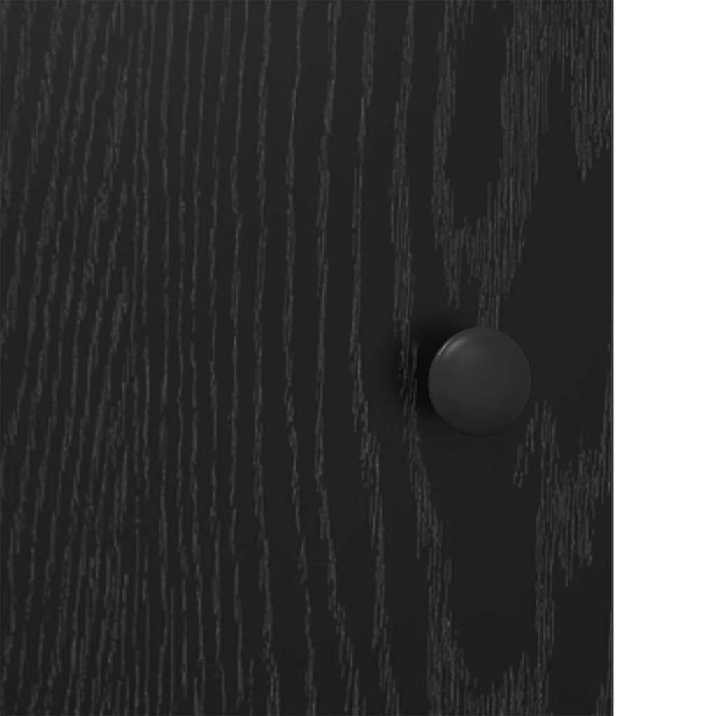 Credenza Rovere Nero 70 x 35,5 x 67,5 cm Legno multistrato
