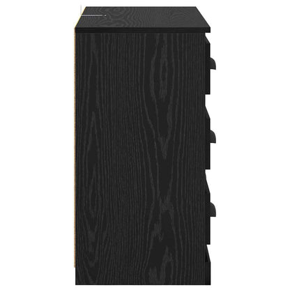 Credenza Rovere Nero 70 x 35,5 x 67,5 cm Legno multistrato